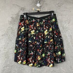 GAP Pleated Skater Skirt Womens 2 Multicolor Confetti Pockets Y2K Grunge Artsy